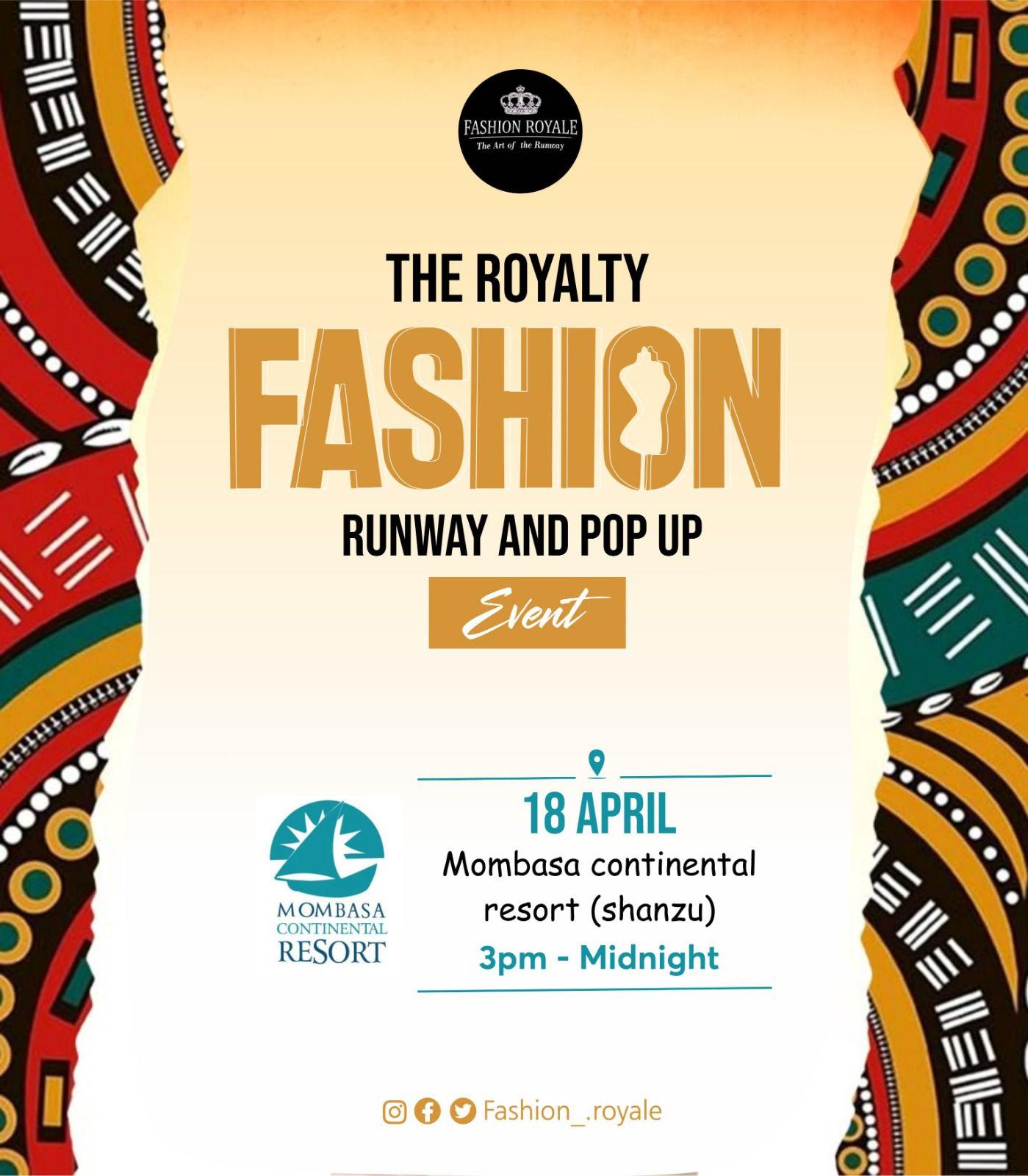 The royalty fashion runway and pop up event