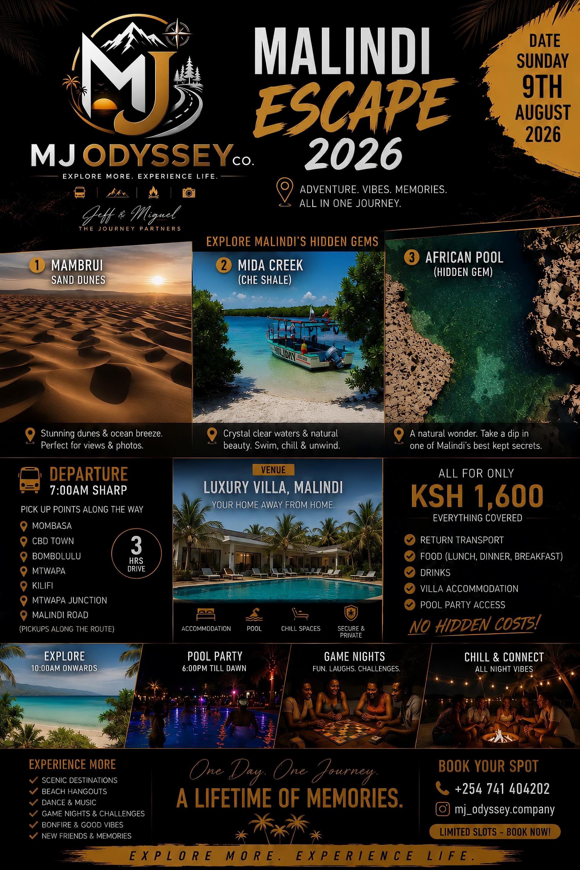 Malindi Escape 2026