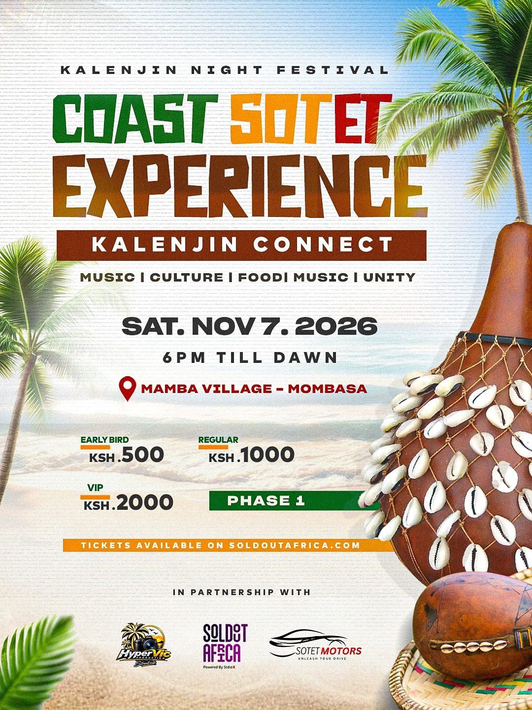 Coast Sotet Experience (Kalenjin Connect where Culture meets Heritage )