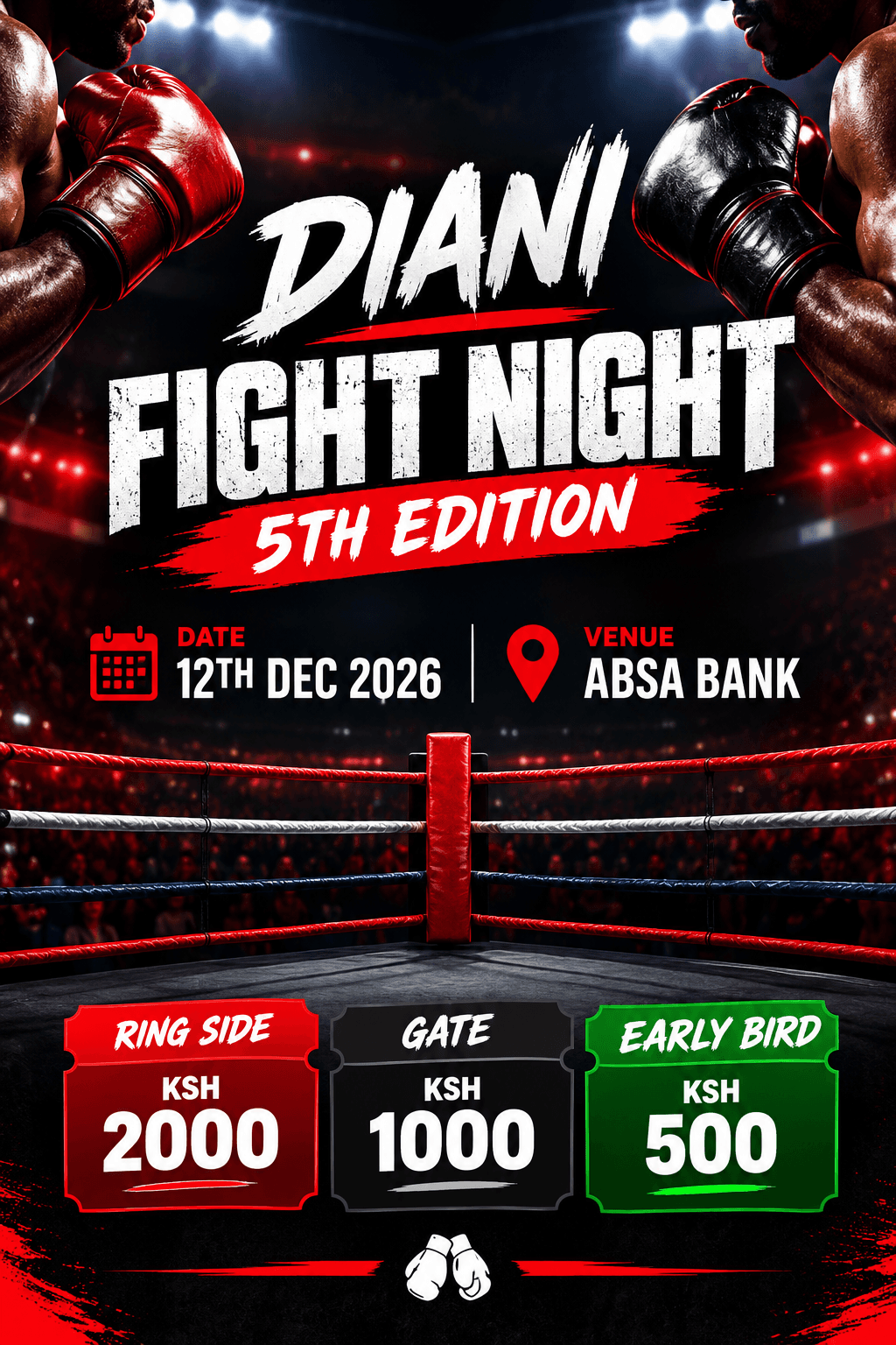 Diani Fight Night 5th Edition poster